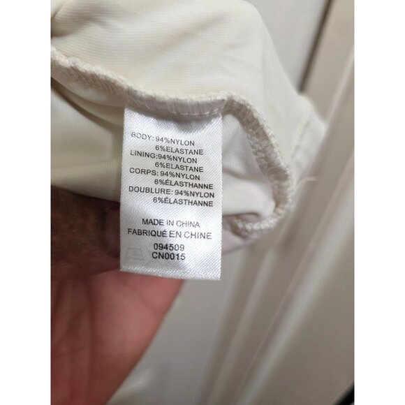 Tahari Women's Modern Essentials Sleeveless Ivory Tank Top Size XL Polyester Ble - Picture 8 of 8